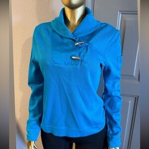 Ralph Lauren Women's Bright Blue Toggle Hoodie